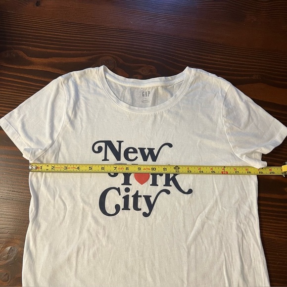 GAP I Love New York City Short Sleeve Tee Shirt T-Shirt White Size L - Picture 5 of 7